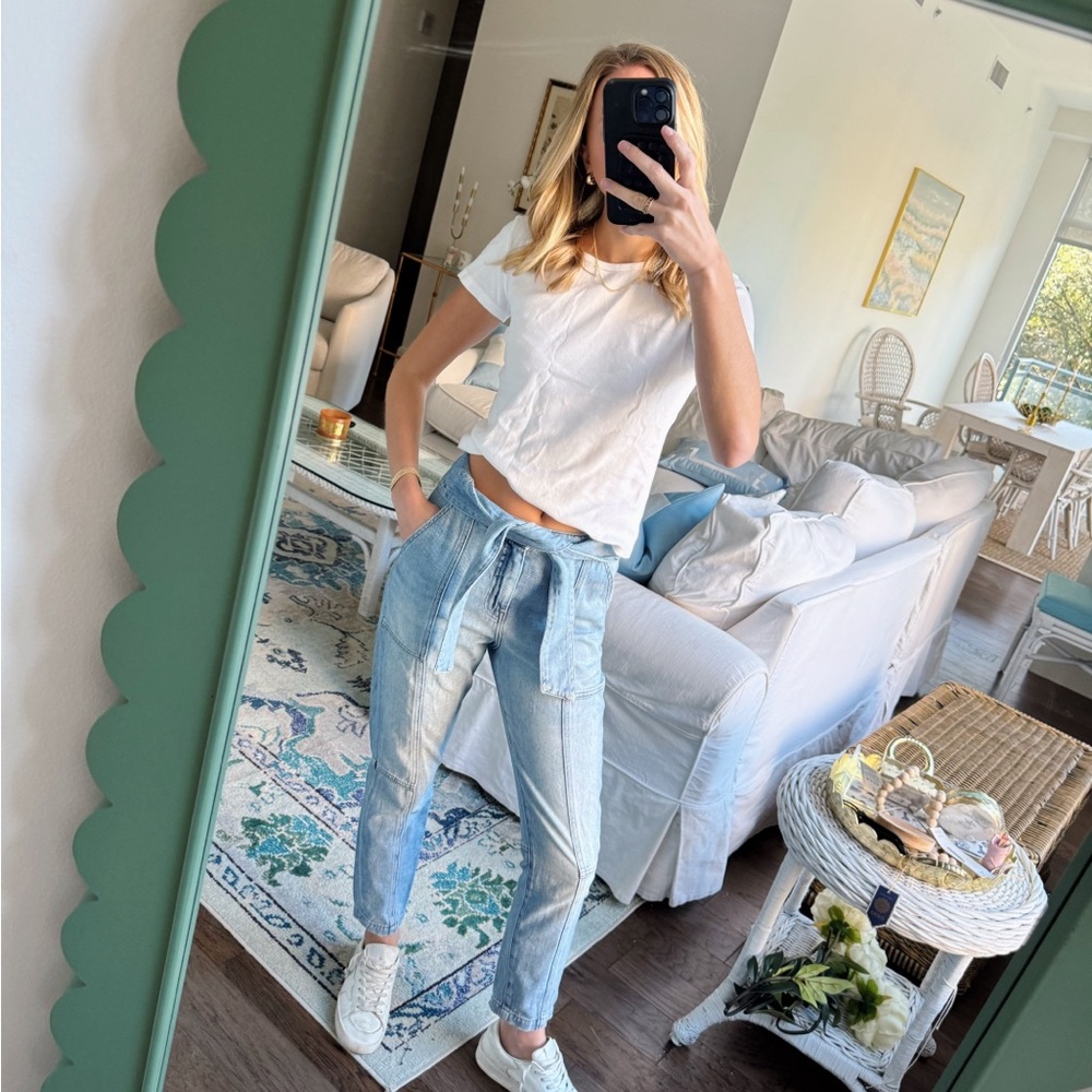 Jonathan Simkhai Tie Front Jeans